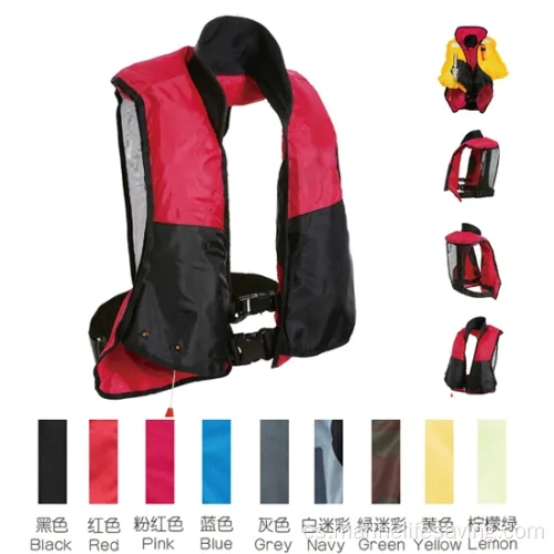 Chaqueta de seguridad inflable marina para pescar y navegar